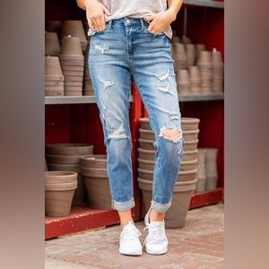 Judy Blue high rise Aniston jeans- great condition!